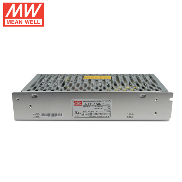 Mean Well NES-150-5 DC5V 150Watt 30A UL Certification AC110-240 Volt Switching Power Supply For LED Strip Lights Lighting Mean Well NES-150-5 DC5V 150Watt 30A UL Certification AC110-240 Volt Switching Power Supply For LED Strip Lights Lighting